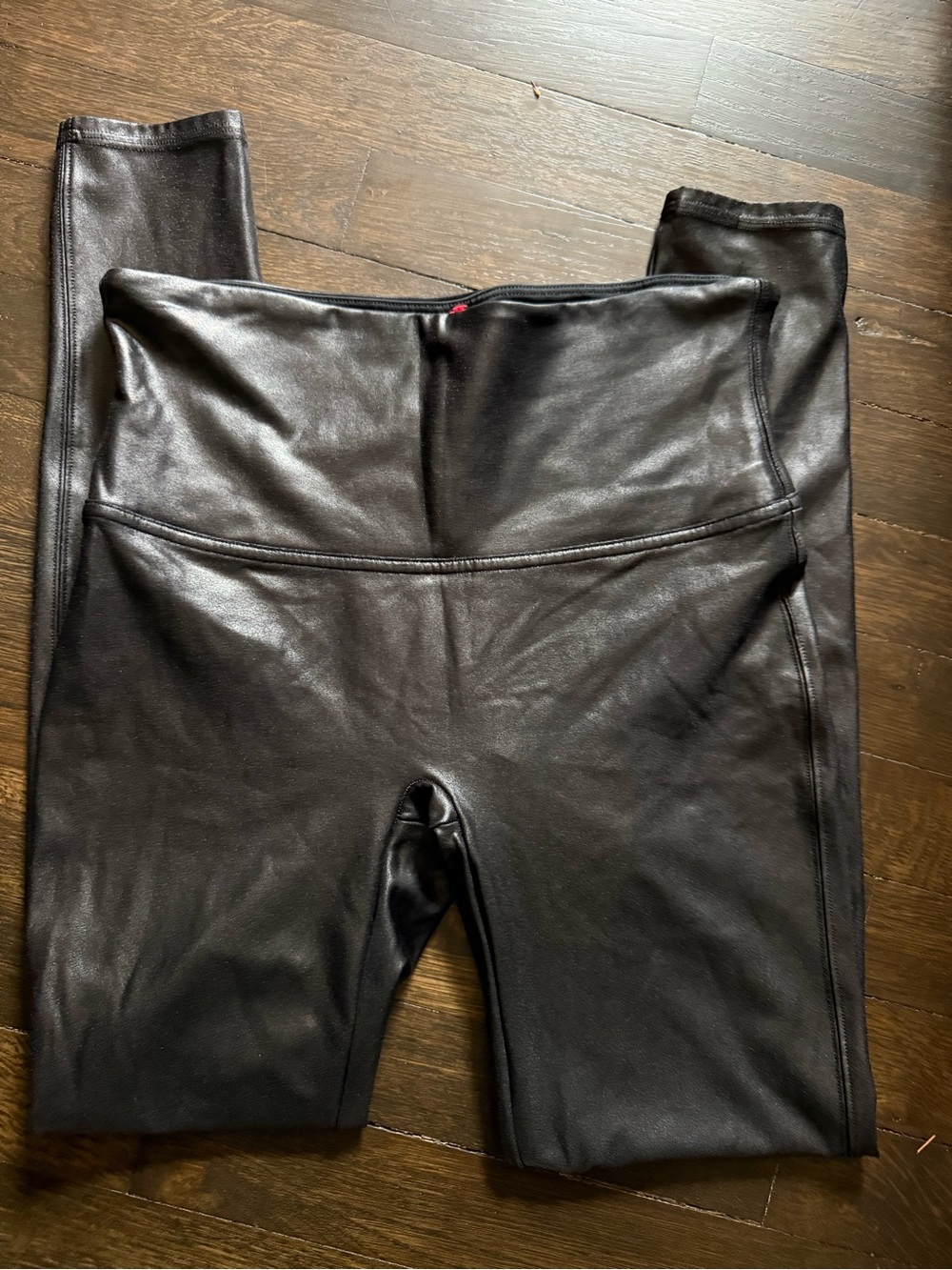 Spanx Black Faux Leather Leggings